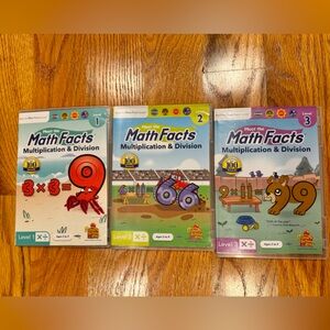 Meet the math facts 1, 2 and 3 DVDs